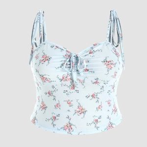 Curve & plus floral tank top